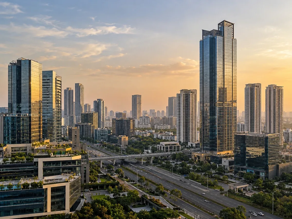 Gurgaon residential skyline for Hero Homes project locations